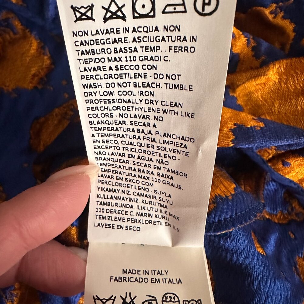 Max & Co. royal blue and orange skirt. Size 2. - Picture 10 of 11